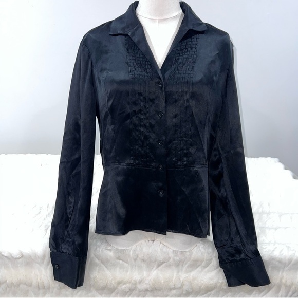 Jones New York Tops - Jones New York Black Silk Blouse